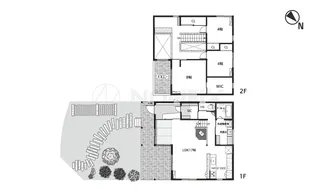 大阪府箕面市森町北2【一戸建】の間取り