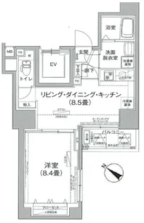 アイルプレミアム文京六義園【5階】の間取り