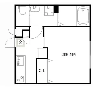 リープラス御着駅前【2階】の間取り