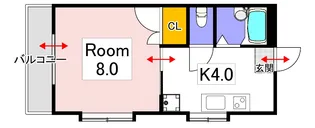 セリレ富町【3階】の間取り