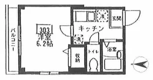 東京都世田谷区若林1【マンション】の間取り