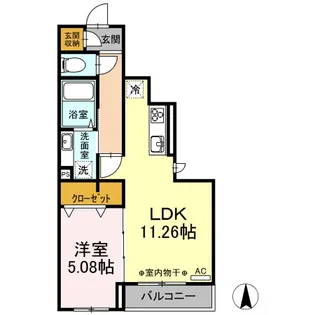 東京都八王子市散田町1【アパート】の間取り