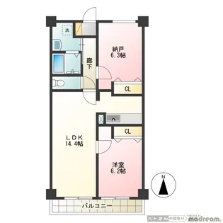 光が丘フォーリア【1階】の間取り