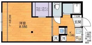 ハウスカブラキ【1階】の間取り