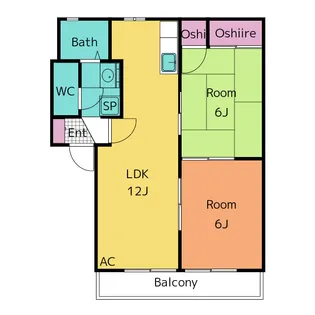 フォーレス新城【1階】の間取り