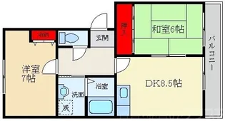 グリーンハイツI【1階】の間取り