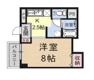 グラッド・ピネ【1階】の間取り