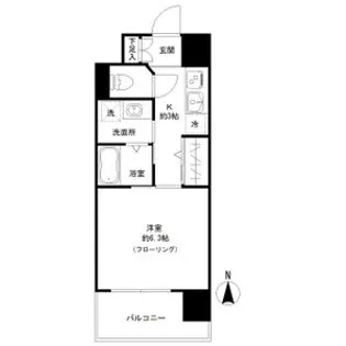 セシオン太閤【6階】の間取り