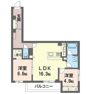 アコルデ弥勒寺【2階】の間取り