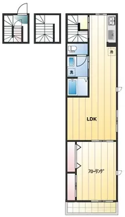 グランパレス国立【3階】の間取り