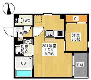 REGALEST東島田I【2階】の間取り