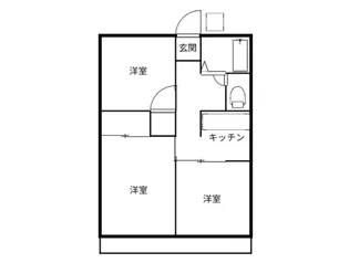 シティハイムサンライズA棟【1階】の間取り