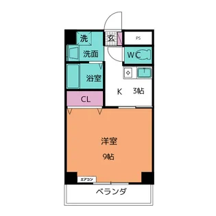 ヒルズ浄水【1階】の間取り