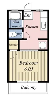 埼玉県草加市中根3【アパート】の間取り
