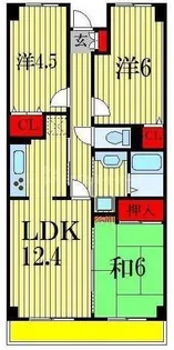 千葉県市川市大野町3【マンション】の間取り