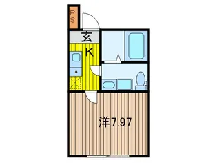 ラシュレ東川口【2階】の間取り
