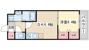 プレジオ江坂【3階】の間取り