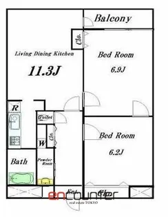 サンエイベルヒロ【2階】の間取り
