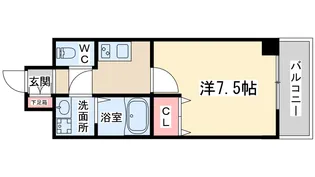 W.O.B UMEDA【3階】の間取り