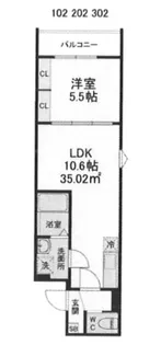 GRADUS鶴ヶ島III【2階】の間取り