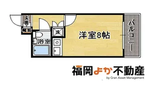 朝日プラザ天神【6階】の間取り