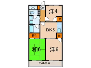 ラフォ-レ赤塚【3階】の間取り