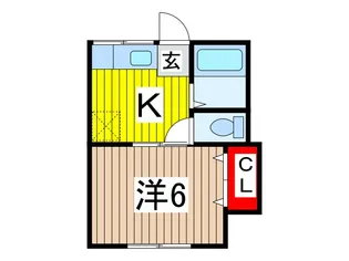 第8丸三マンション【2階】の間取り