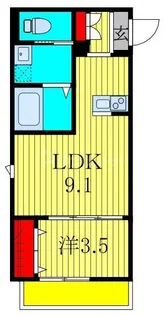 BEARWOOD LAKES市川大野【2階】の間取り