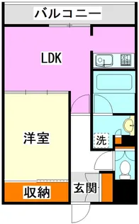 セントフォール立岩【4階】の間取り