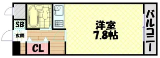 F難波南【3階】の間取り