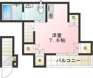 GLANZ千駄木NORTH【2階】の間取り