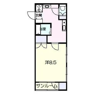 尾山台QSハイム【3階】の間取り