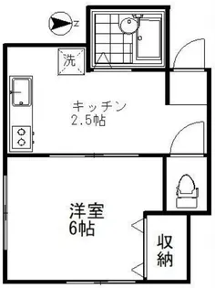 コーポ升竹【2階】の間取り