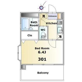 ウィンサムコート【3階】の間取り