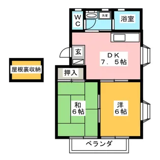 サンハウス I【2階】の間取り