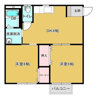 コーポセンシャス【1階】の間取り