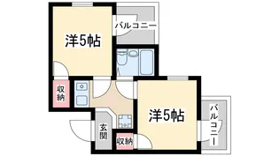 アメニティー新大阪2番館【1階】の間取り