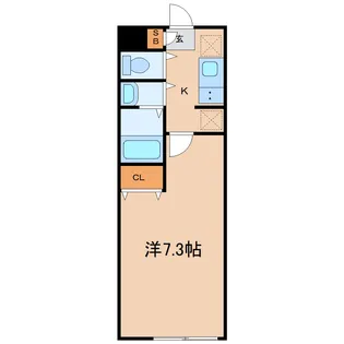【新築】志波町アパート【1階】の間取り