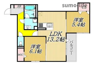 brilant【2階】の間取り
