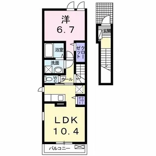 メゾン・エスポワール【2階】の間取り