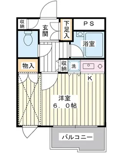 エステージ浦安【2階】の間取り