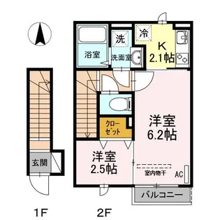 サンクタス OMORI【2階】の間取り