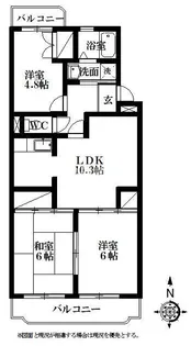 マンションフォーリア【1階】の間取り