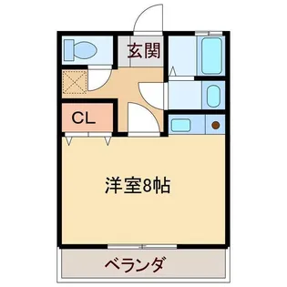 栄光マンション【3階】の間取り