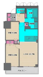 プレミストタワー靱本町【3階】の間取り