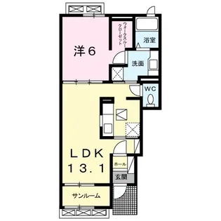 アルヴィータ【1階】の間取り