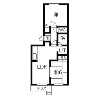 コートビレッジコンドウB【2階】の間取り