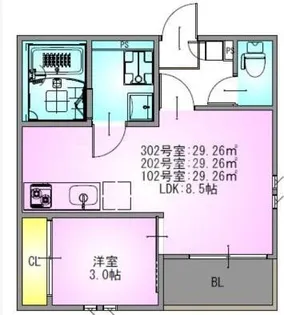REGALEST WISH【1階】の間取り