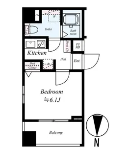 AZEST 本所吾妻橋【7階】の間取り