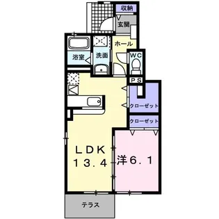 グランド フィールドII C【1階】の間取り